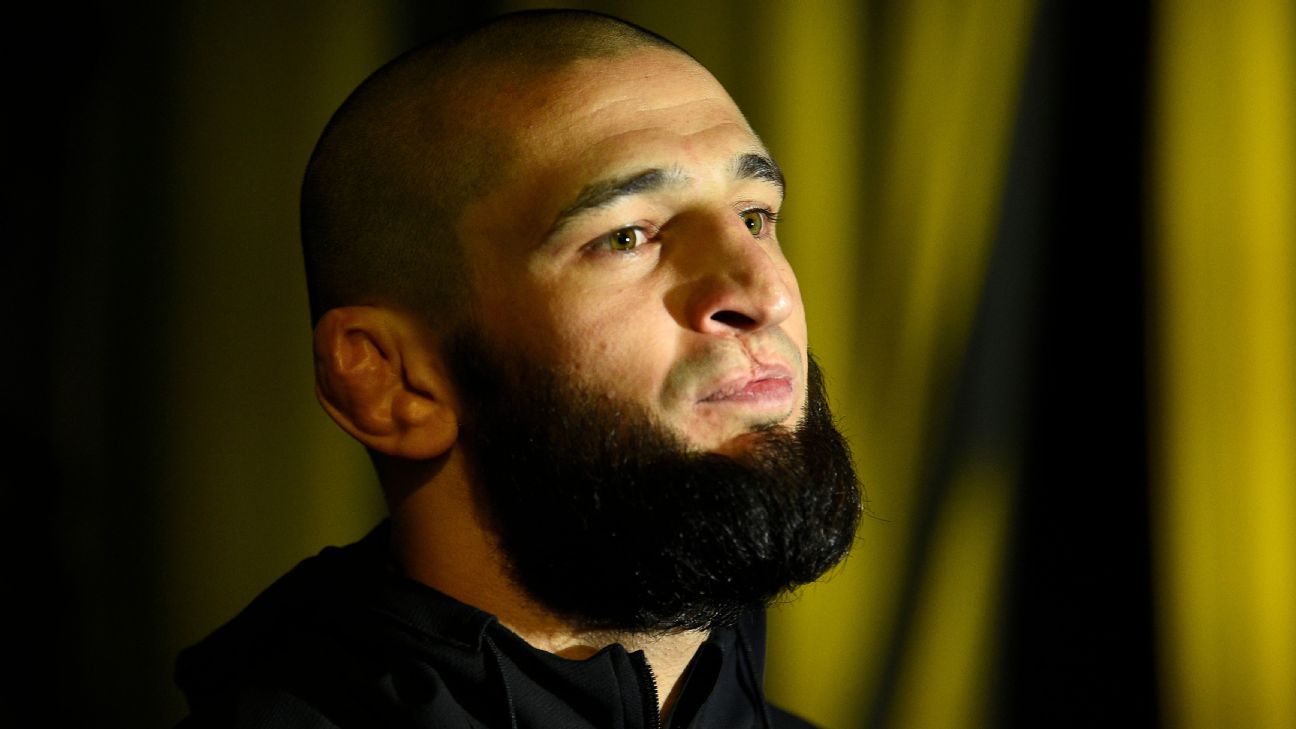 Khamzat chimaev anuncia aposentadoria; dana white nega