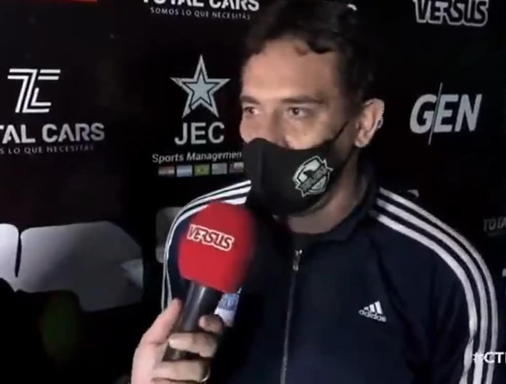 Carlos Gamarra de volta ao esporte, mas não é o futebol (Foto: Reprodução)
