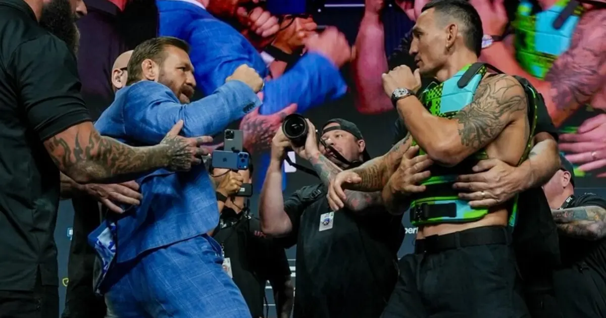 Conor McGregor e Max Holloway se enfrentam no UFC 329 após anos de rivalidade
