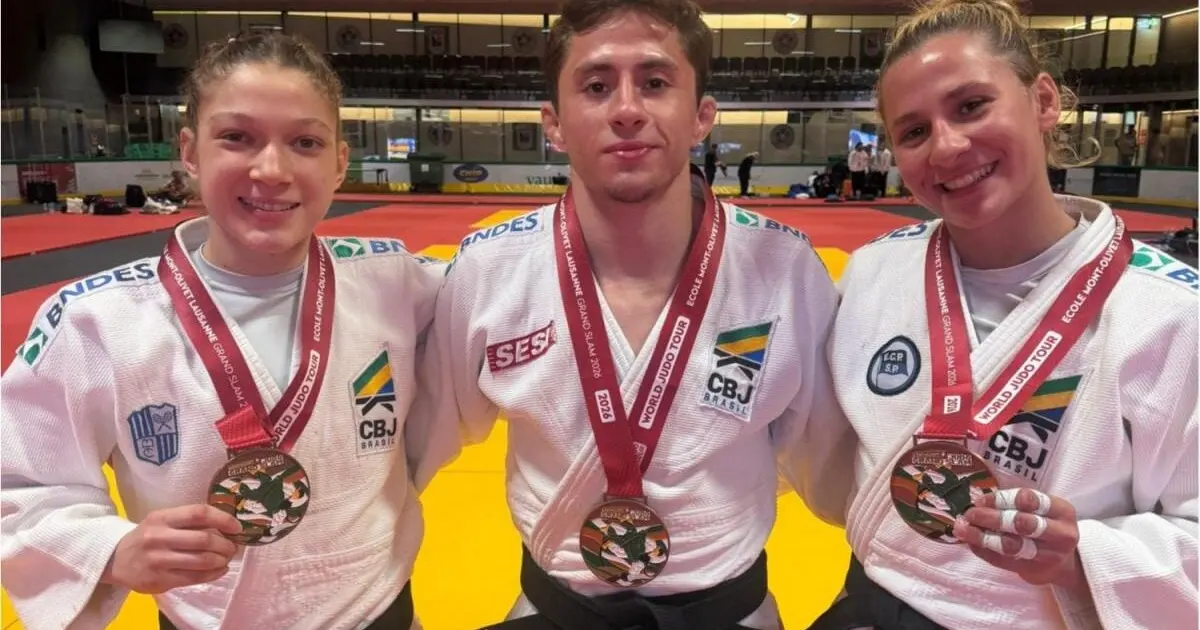 Judô brasileiro conquista três medalhas de bronze no Grand Slam de Lausanne