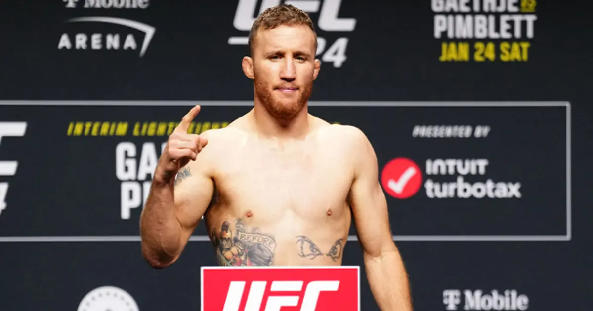 Justin Gaethje revela sequelas de sua vitória no UFC Casa Branca