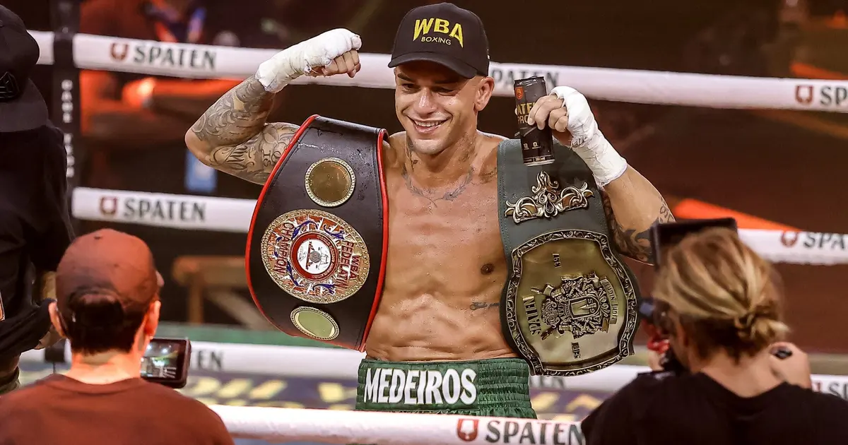 Mel Maia apoia Luan Medeiros em conquista de cinturão latino-americano de boxe